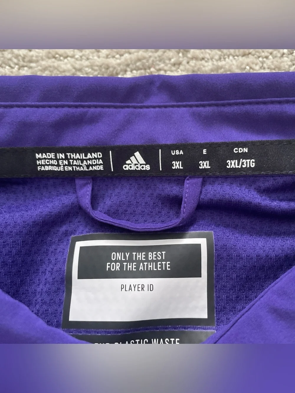 Adidas Weber State Wildcats Stadium Coaches Polo Shirt Purple Men’s 3XL NWT